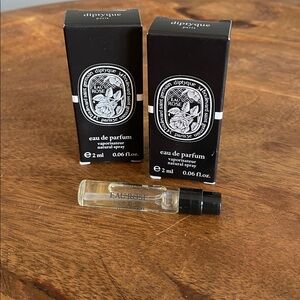 2 x Diptyque Eau Rose EDP Sample‎ Fragrance Spray 2 ml / .06 oz NEW in box